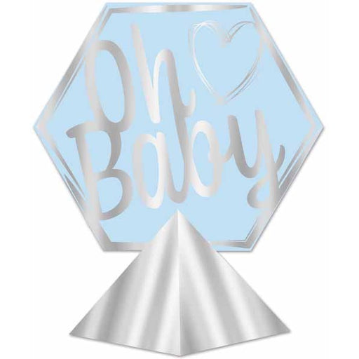 3D Foil Oh Baby Centerpiece, 11.5 Inches