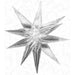 DecoChamp Clear Starburst Balloon, 40 Inch