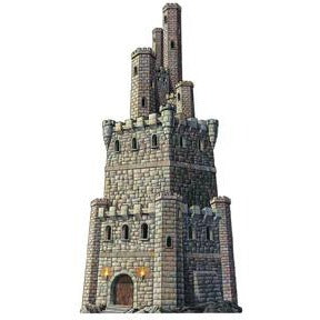 48-Inch Jointed Castle Tower Decoration, 1 Count