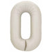 Decochamp 34 Inch Latte Number 0 Balloon