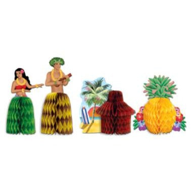 LUAU PLAYMATES 4/PKG 5.5"