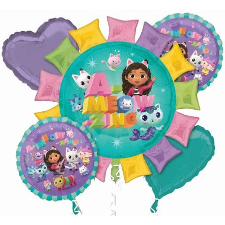Gabby's Dollhouse Foil Balloon Bouquet