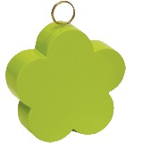 Lime Green Flower Balloon Weight, 80 g