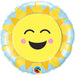 Sunshine Rainbow 9" Round Foil Balloon