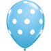 BIG POLKA DOTS 11" PALE BLUE 50/BG
