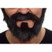 BEARD & MOUSTACHE BLACK 20CM X16CM