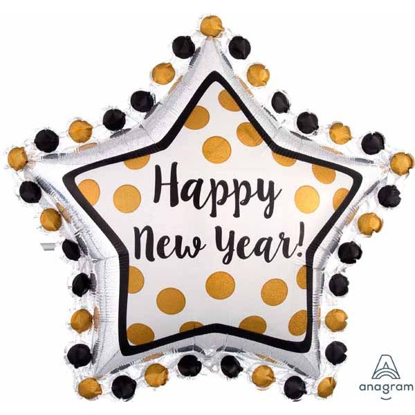 Ring in the New Year 30-Inch Holographic Foil Balloon