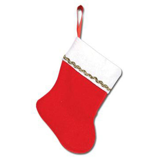"6 Pack Of Mini Christmas Stockings In Traditional Colors"