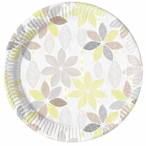 PAPER PLATES 7.6" 8/PK FOILIAGE