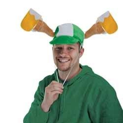 Plush St. Patrick's Day Beer Mugs Cap