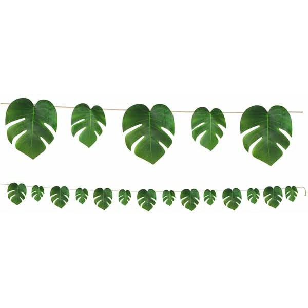 Tropical Palm Leaves Polyester Banner