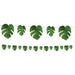 Tropical Palm Leaves Polyester Banner