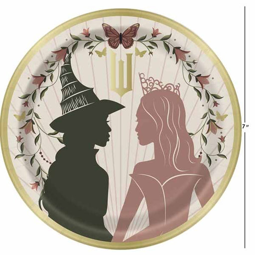 Wicked 7-Inch Round Paper Plates, 8-Pack