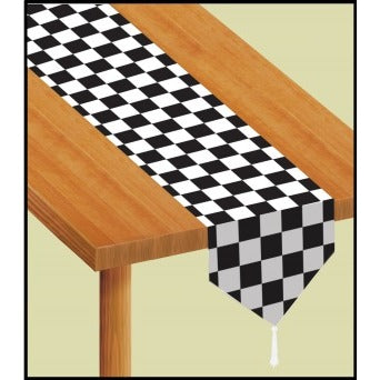 Printed Checkered Table Runner, 11 Inches x 6 Feet