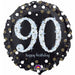 Sparkling 90th Birthday Holographic Foil Balloon, 18 Inch