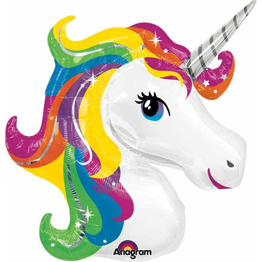 33-Inch Rainbow Unicorn SuperShape Foil Balloon