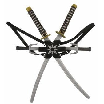 Ninja Double Sword Costume Accessory Set