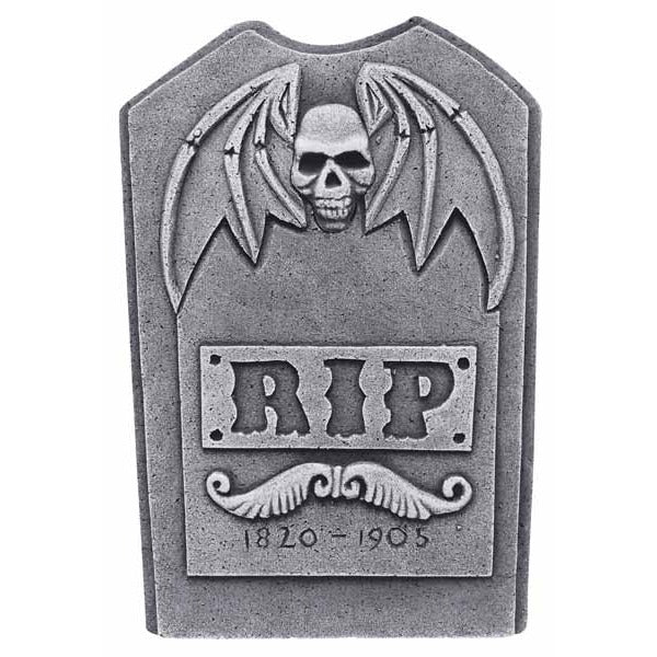 19-Inch RIP Halloween Tombstone, Assorted Designs