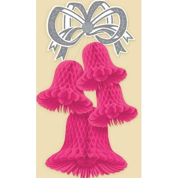 20-Inch Cerise Bell Cluster Decoration
