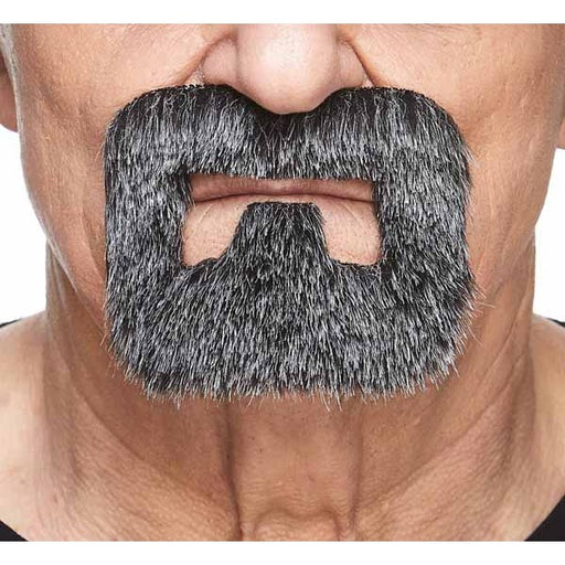 Salt and Pepper Costume Goatee, 4.1 x 3.7 in
