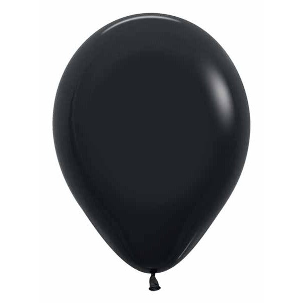 Sempertex Black 11-Inch Latex Balloons, 50 Pack