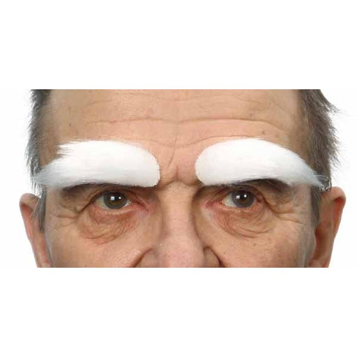 Pure White Costume Eyebrow, 10 x 3 cm