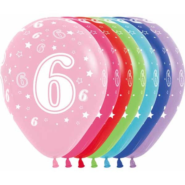NUMBER "6" ASST 11" SEMPERTEX 50/BG