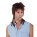 Brown Mullet Costume Wig