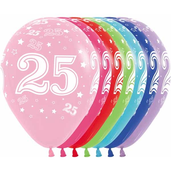 NUMBER "25" ASST 11" SEMPERTEX 50/BG