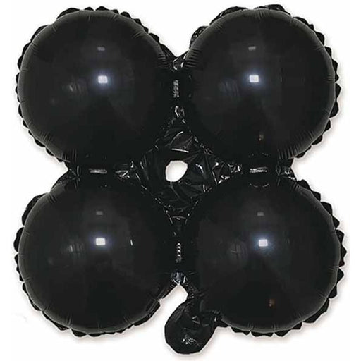 25-Inch Black Quad Arch Foil Balloon
