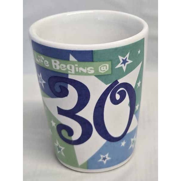 Birthday Shimmer 30th Birthday Shot Glass