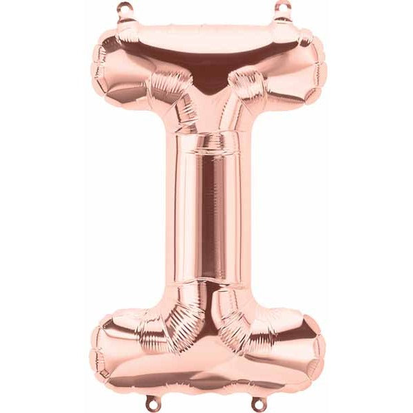 16-Inch Rose Gold Letter I Balloon