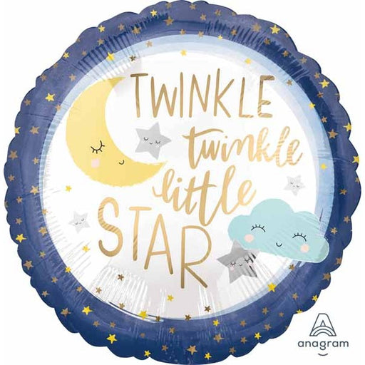 Twinkle Little Star 18" Round Foil Balloon