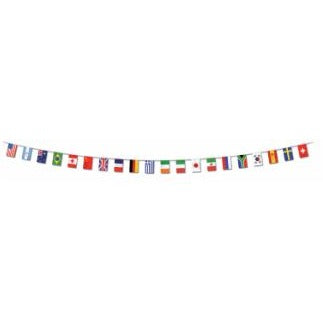 International Flag Pennant Banner, 12 Inches x 23 Feet