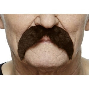 Dark Brown Costume Moustache, 11 x 6 cm