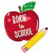 Back to School Apple Shaped Foil Balloon, 31 Inch