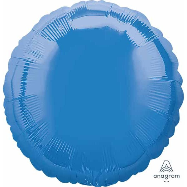 18-Inch Round Periwinkle Foil Balloon