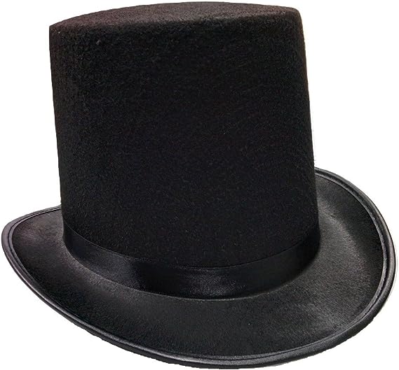 Black Felt Top Hat - Adult