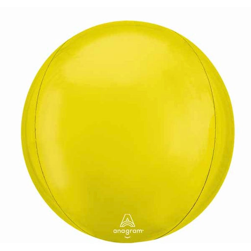 Vibrant Yellow 16-Inch Orbz Foil Balloon