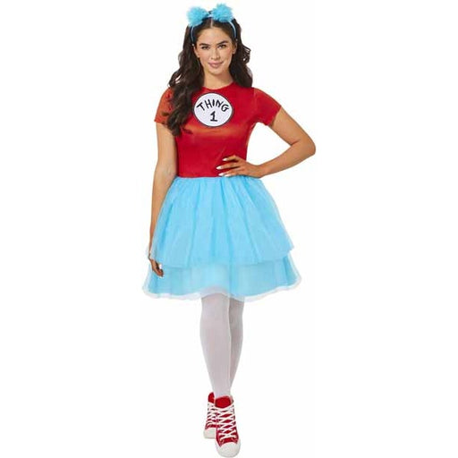 Robe de costume Chose du Dr Seuss, taille adulte petit