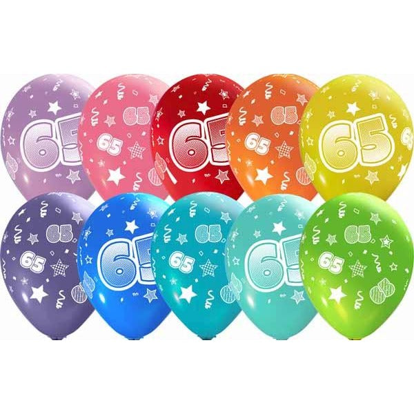 #65 NUMBERS-ALL-OVER 12" TRENDY ASST 50/B