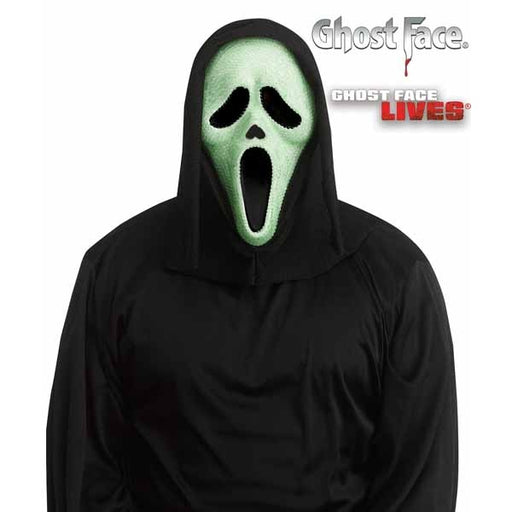 Ghost Face Glow-in-the-Dark Bling Mask for Adults