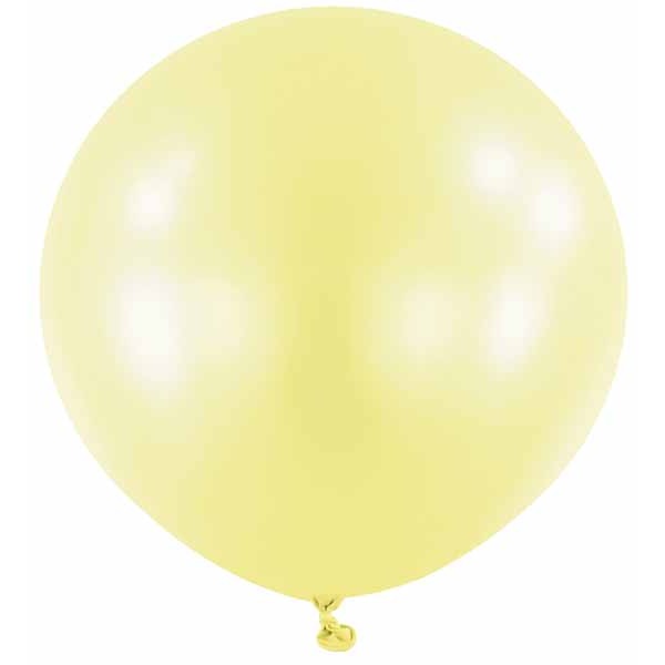 Anagram Macaron Lemon 24 Inch Latex Balloons, 4 Pack