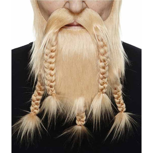 Blonde Braided Viking Dwarf Costume Beard
