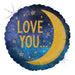 MOON & BACK LOVE YOU 18" RND HOLO PKG