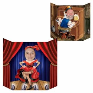Double-Sided Western Photo Prop
