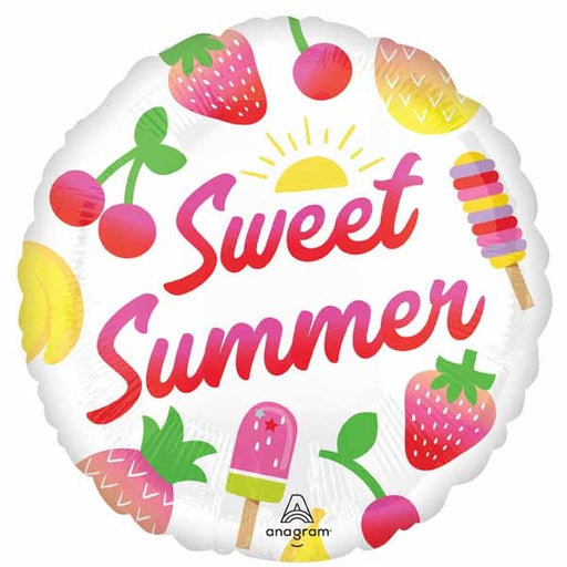 Sweet Summer Fruity 18" Round Foil Balloon