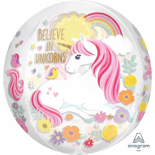 Magical Unicorn Orbz 16-Inch Foil Balloon