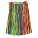 36-Inch Multicolor Artificial Luau Skirt with Floral Waist