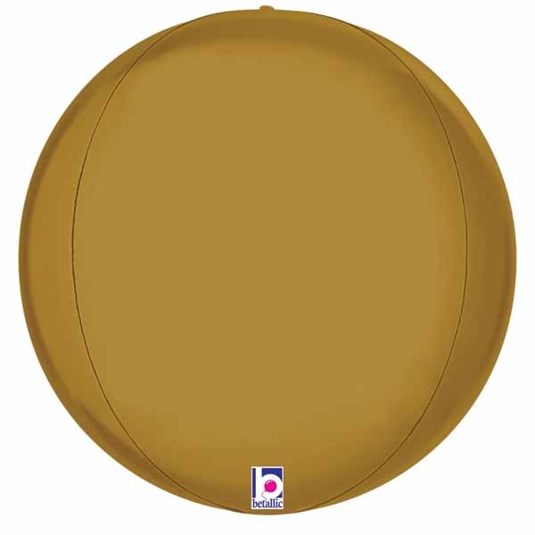 11-Inch Satin Gold Globe Foil Balloon